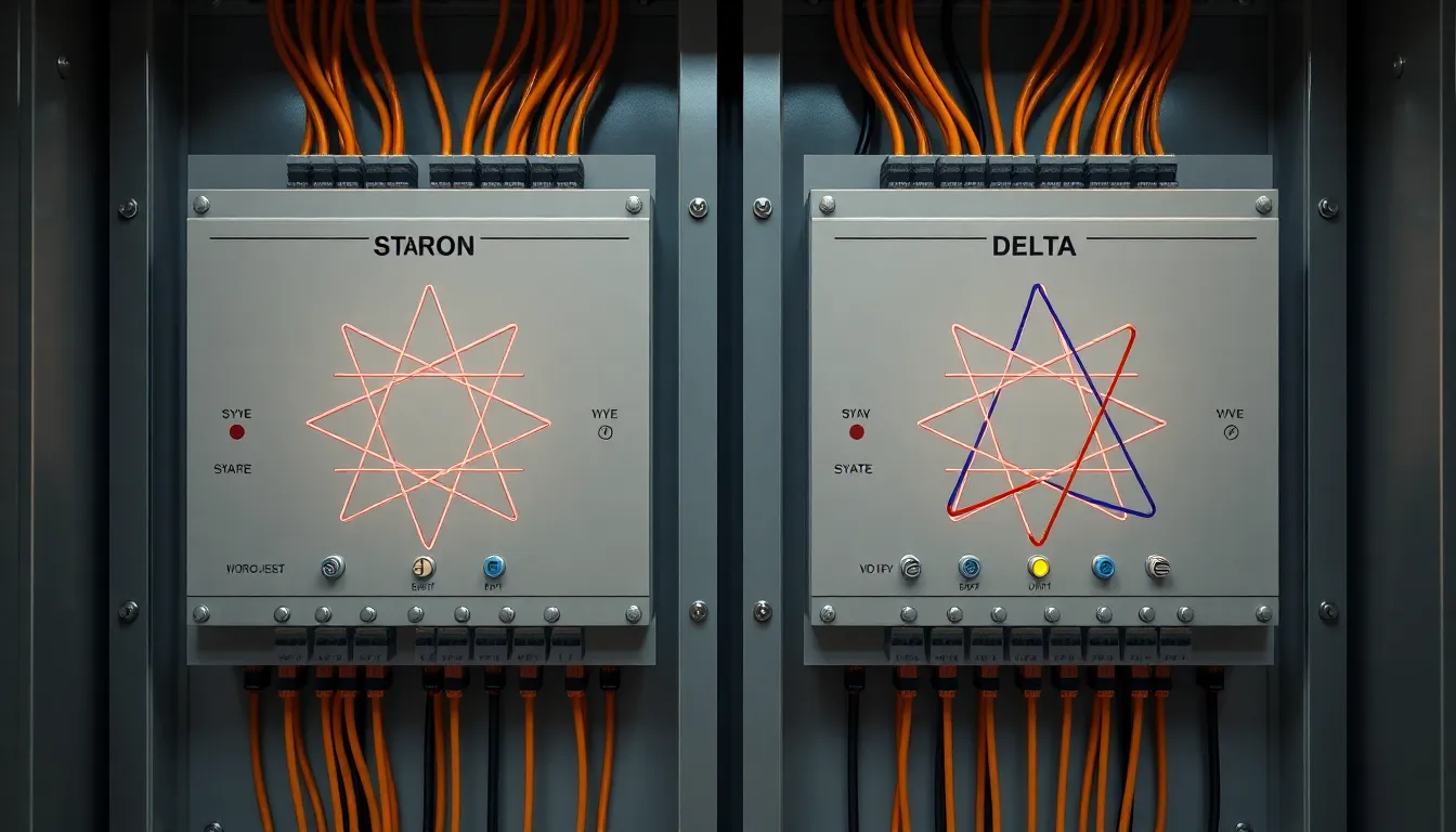 diferencia entre conexión estrella y triángulo